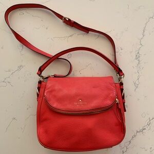 Kate spade red/orange vibrant bag